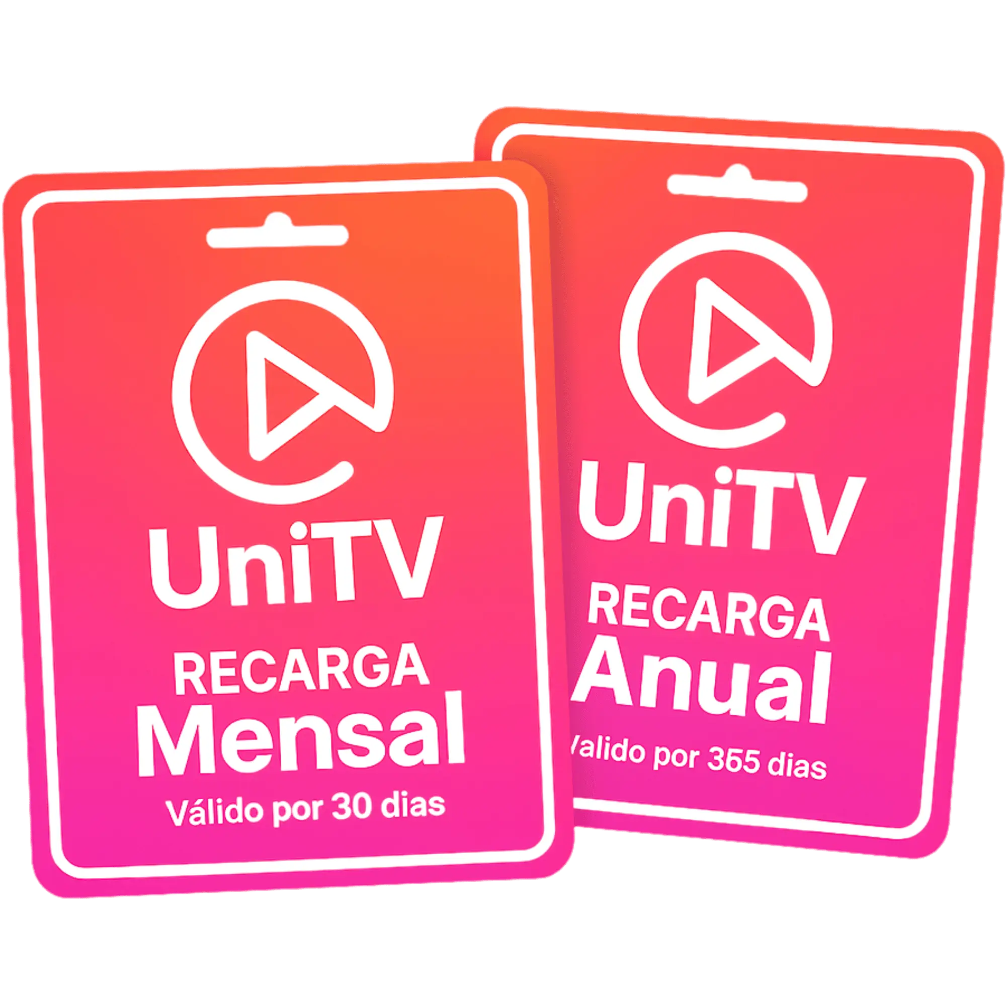 Recarga UniTV com envio por e-mail